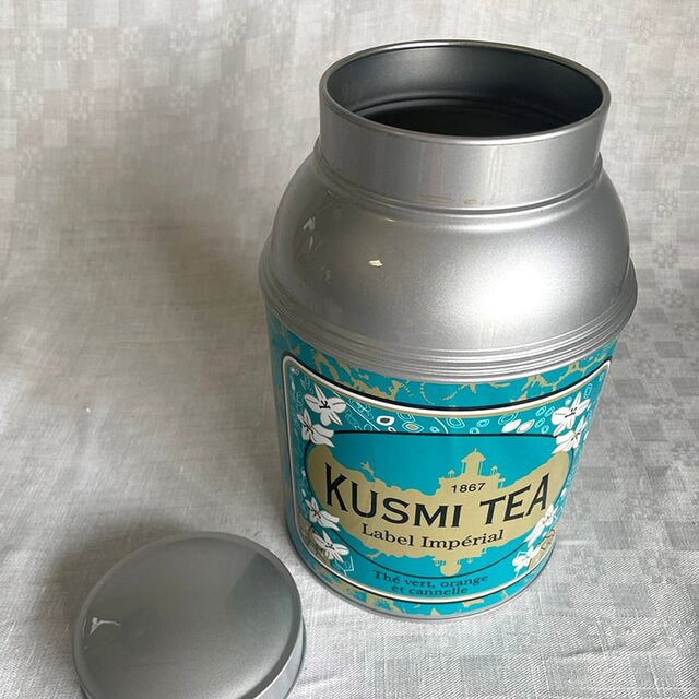 KUSMI TEA 紅茶缶 大型缶 空き缶 パッケージのみ 12otdf1-1 | iichi