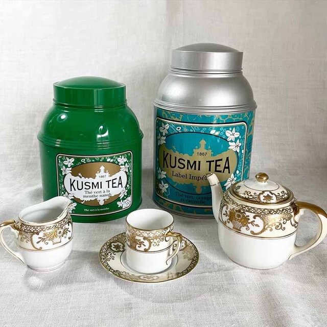 KUSMI TEA 紅茶缶 大型缶 空き缶 パッケージのみ 12otdf1-1 | iichi