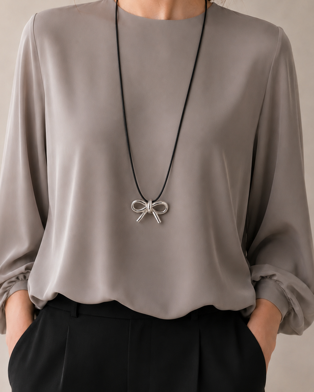 受注生産2週間】RIBBON Pendant Top | iichi 日々の暮らしを心地よく
