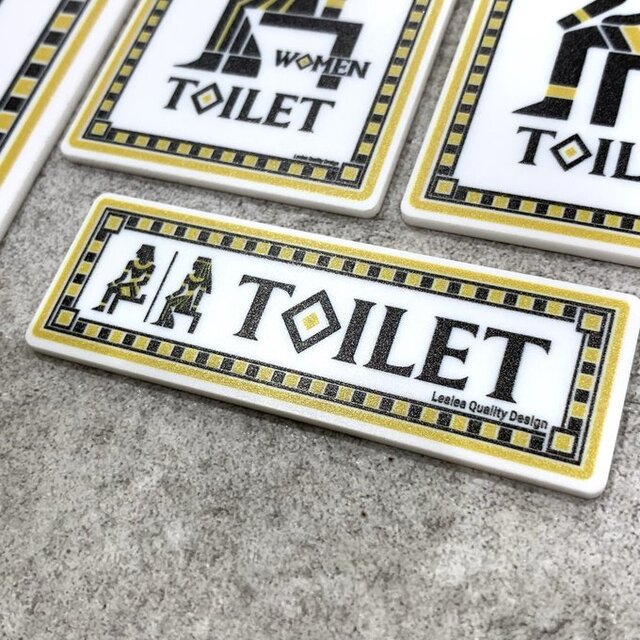 ジィー　ビンテージ・レアな男女陶板セット！ トイレの標識に使うと良いかも！ 選べる4種類】 TOILET トイレサインプレート エジプト風 おしゃれな