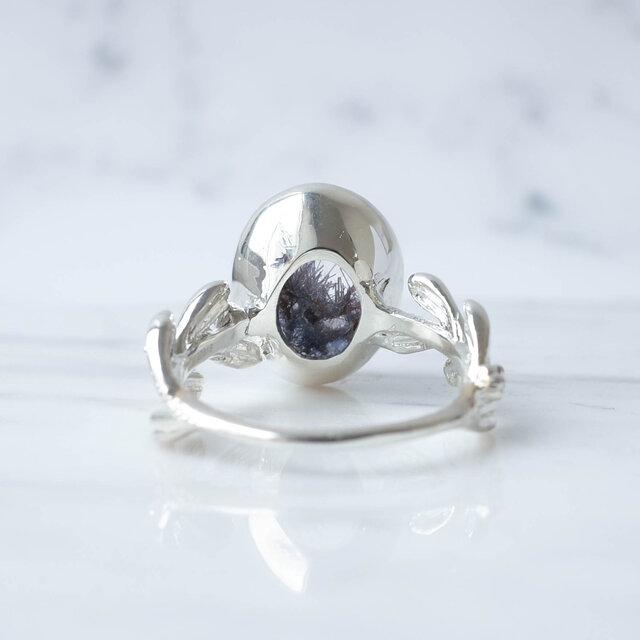 Dumortierite in Quartz デュモルチェライトインクォーツ リング-1