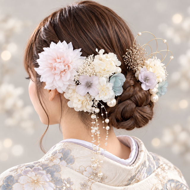 アイスブルー×ミスティーラベンダー No.IR24 成人式 卒業式 結婚式