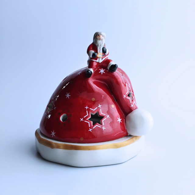 ひ*く様 ＊未使用＊【ビレロイ&ボッホ】クリスマス キャンドルホルダーハウス Villeroy & Boch ｜ ビレロイ＆ボッホ クリスマス サンタクロース