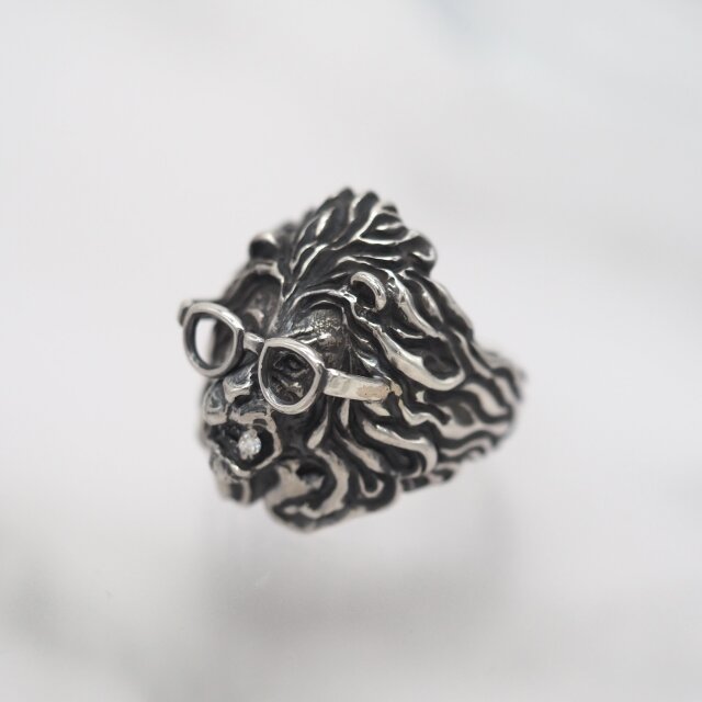 Lion ring(メガネver.) -SV925- | iichi 日々の暮らしを心地よくする
