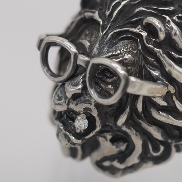 Lion ring(メガネver.) -SV925- | iichi 日々の暮らしを心地よくする