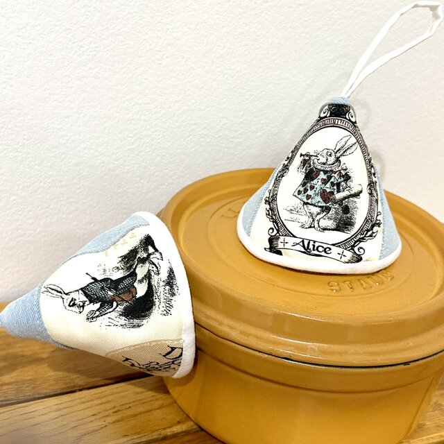 ☆三角鍋つかみstaub ストウブ ホーロー 鍋つかみ ミトン | iichi 日々