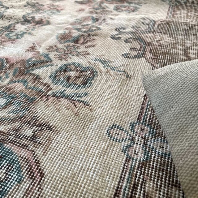 超大判163×263メダリオン　王道ボタニカル　トルコヴィンテージラグ 超大判190×311 ボタニカルメダリオン レアサイズ トルコヴィンテージ