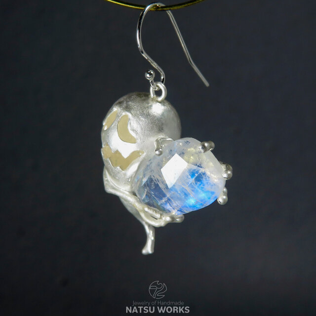 おばけのピアス / Gem & Ghost Charm 2026ハロウィン ラブラドライト