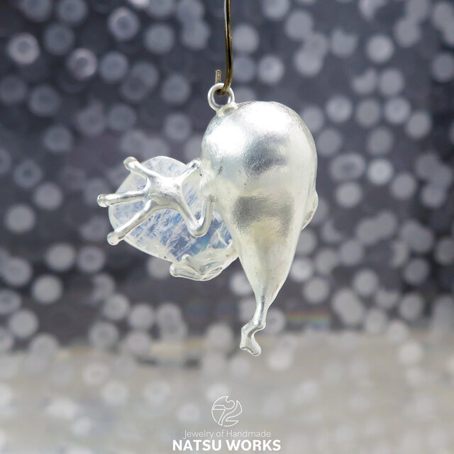 おばけのピアス / Gem & Ghost Charm 2026ハロウィン ラブラドライト