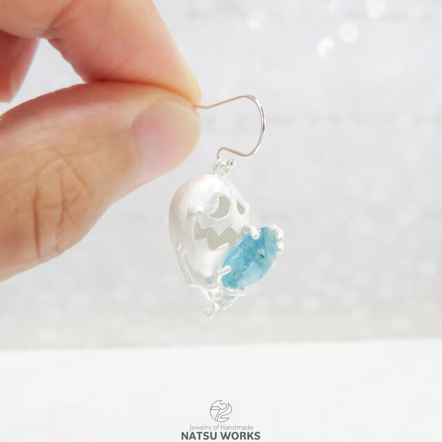 おばけのピアス / Gem & Ghost Charm 2026ハロウィン アパタイト