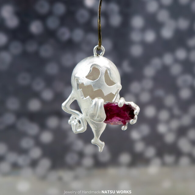 おばけのピアス / Gem & Ghost Charm 2026ハロウィン ロードライト