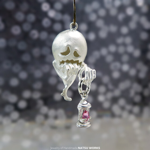 おばけのピアス / Gem & Ghost Charm 2026ハロウィン トルマリン