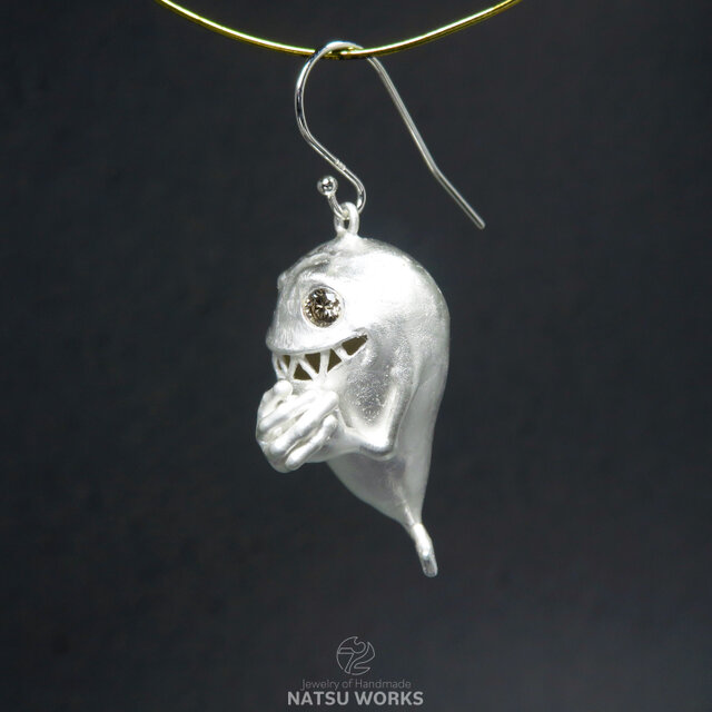 おばけのピアス / Gem & Ghost Charm 2026ハロウィン ダイヤモンド