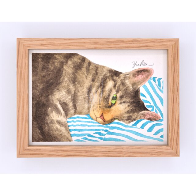 水彩画「Cat」 | iichi 日々の暮らしを心地よくするハンドメイドや
