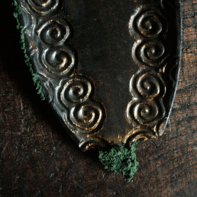 時代光背に苔◇小物・アクセサリー置きとして。骨董 古美術 antiques