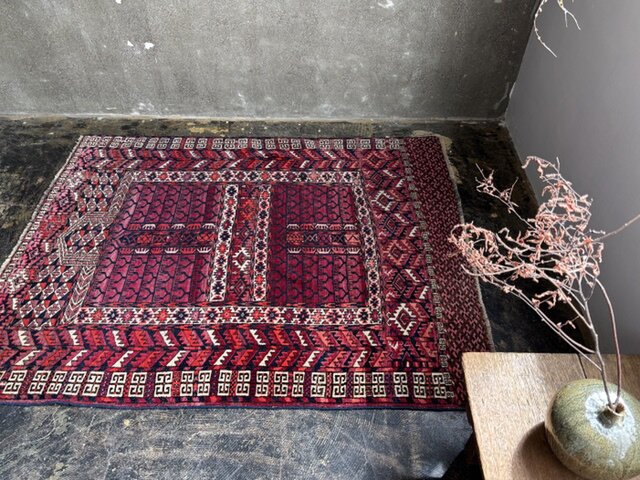 antique rug OLD KILIM トルクメン | iichi 日々の暮らしを心地よく