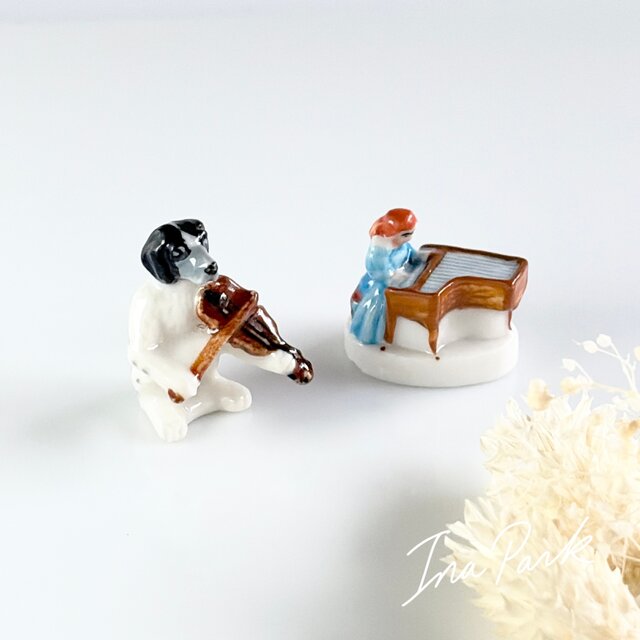 犬のヴァイオリニストのフェーブ フランス製 | iichi 日々の暮らしを
