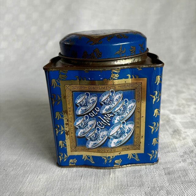 紅茶缶 青缶 Victorian Tea Set Amoret Tanner Collection