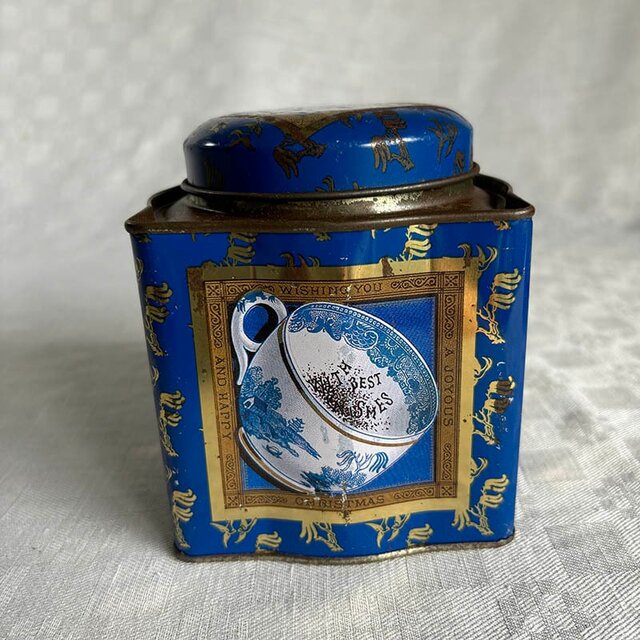 紅茶缶 青缶 Victorian Tea Set Amoret Tanner Collection