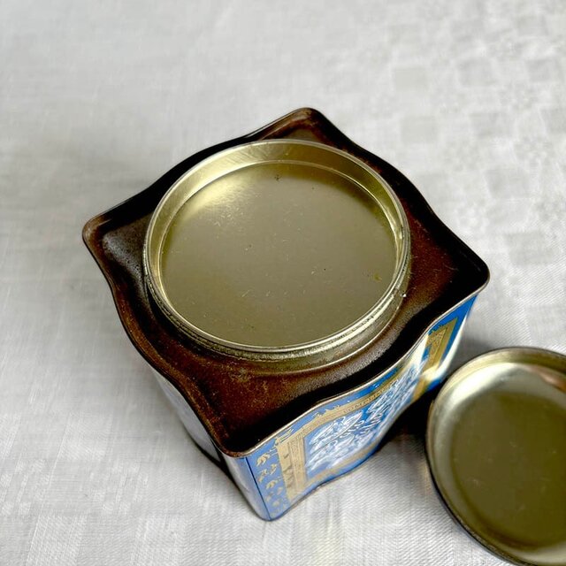 紅茶缶 青缶 Victorian Tea Set Amoret Tanner Collection