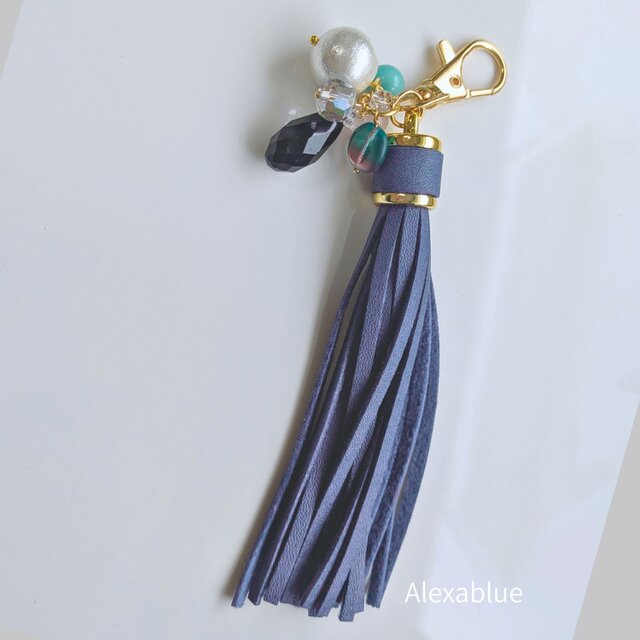 天然石】Navy × Soft blue｜ラリマーとローズクォーツが透明感を重ねる