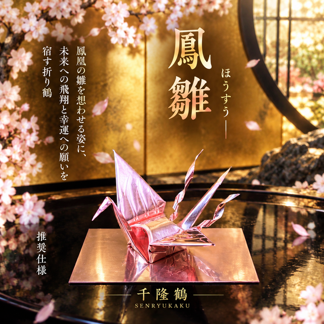 送料無料】銅板折り鶴 推奨仕様 【鳳雛】 | iichi 日々の暮らしを