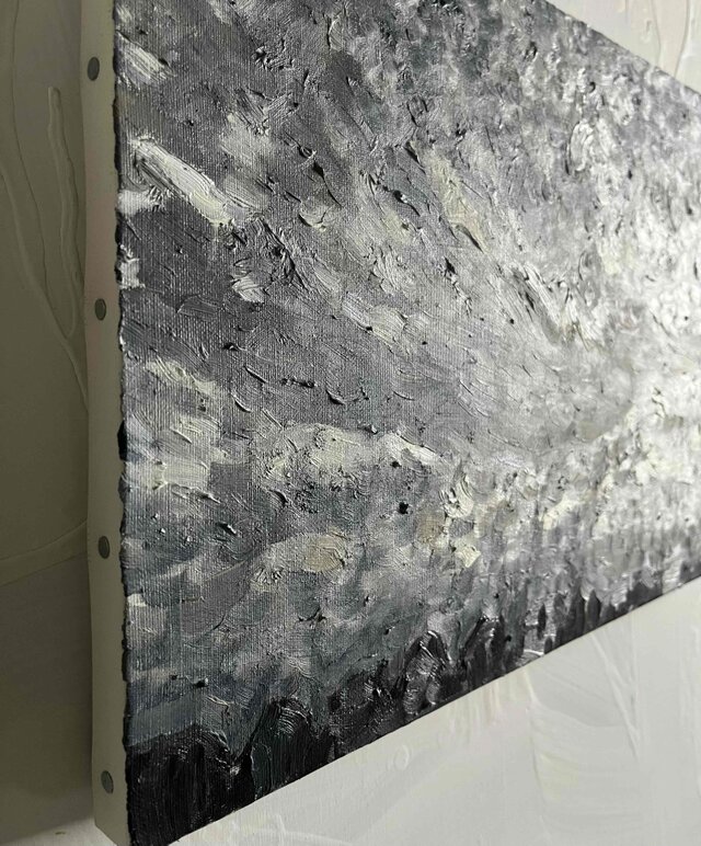 原画・油彩 「近所の風景 20269」 絵画・ P6（27×41cm ）アート