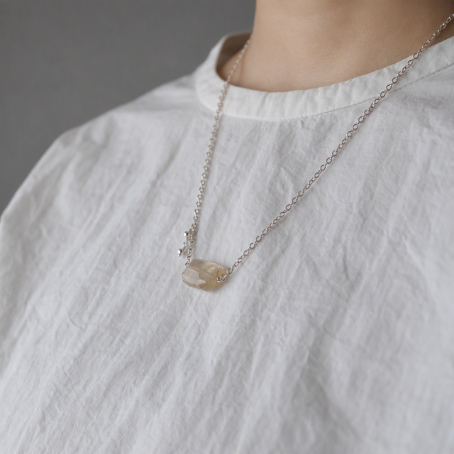 ルチルクォーツのネックレス(silver925) | iichi 日々の暮らしを