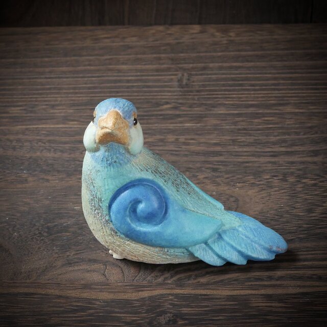 青色の文鳥 no.27 | iichi 日々の暮らしを心地よくするハンドメイドや