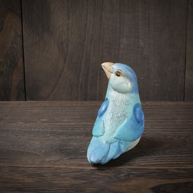 青色の文鳥 no.27 | iichi 日々の暮らしを心地よくするハンドメイドや