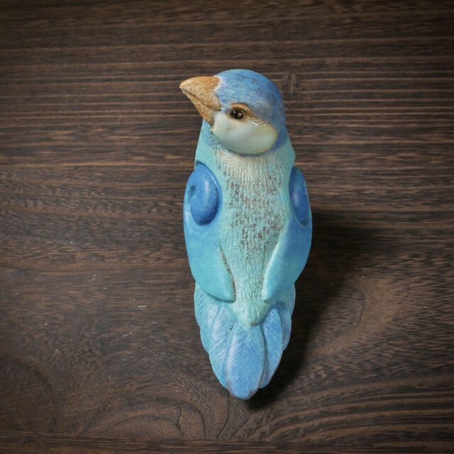 青色の文鳥 no.27 | iichi 日々の暮らしを心地よくするハンドメイドや