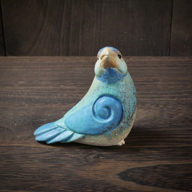 青色の文鳥 no.28 | iichi 日々の暮らしを心地よくするハンドメイドや