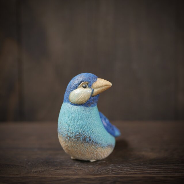 青色の文鳥 no.30 | iichi 日々の暮らしを心地よくするハンドメイドや