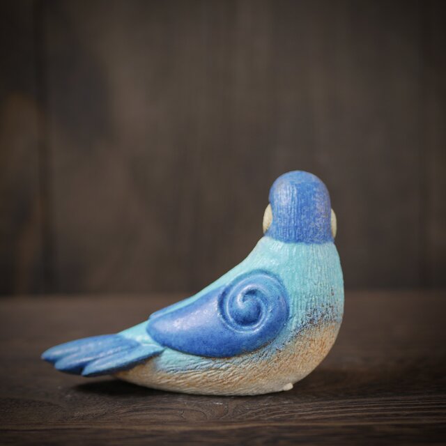 青色の文鳥 no.30 | iichi 日々の暮らしを心地よくするハンドメイドや