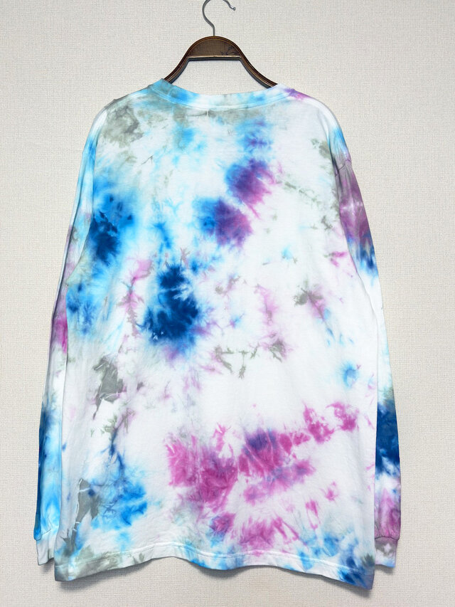 だいちゃん タイダイ 長袖Tシャツ Lサイズ カラフル ムラ染め COLORFREEYTHM by