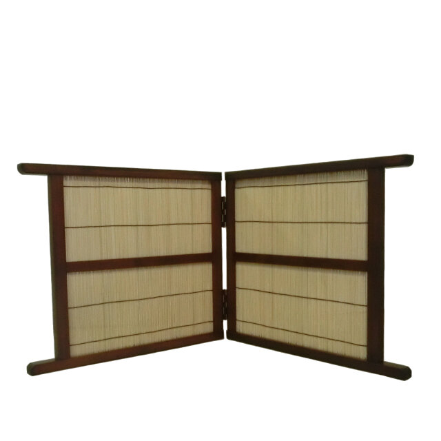 卓上折畳み衝立 2連和屏風 ミニ 屏風 竹のミ W42x2 H35 | iichi 日々の