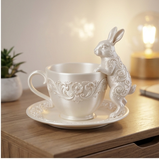 HISS CERAMICS 小物入れ アクセサリートレイ うさぎのアクセサリートレイ 小物入れ シルクホワイト | iichi 日々の