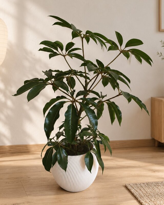 8号 植木鉢 LEAN｜3Dプリントの繊細な造形が光と影を描く鉢カバー