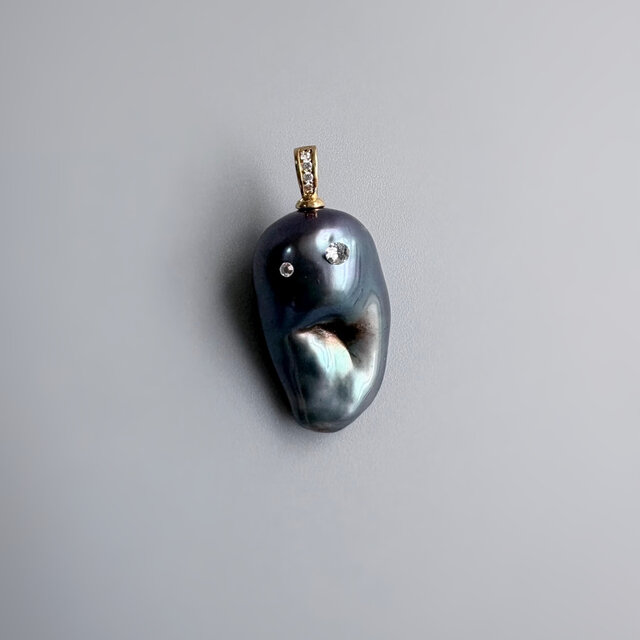 一点もの｜ハロウィン限定｜大粒ブラックバロックパール｜ちょっぴり