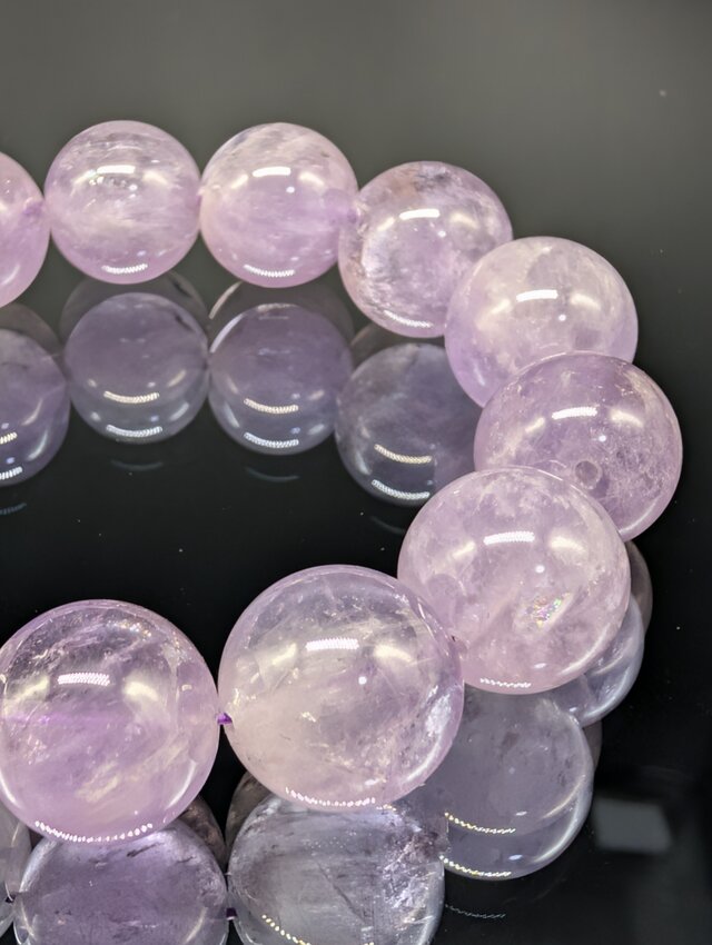 パワーストーン】ラベンダーアメジスト 16mm ブレスレット 【癒し