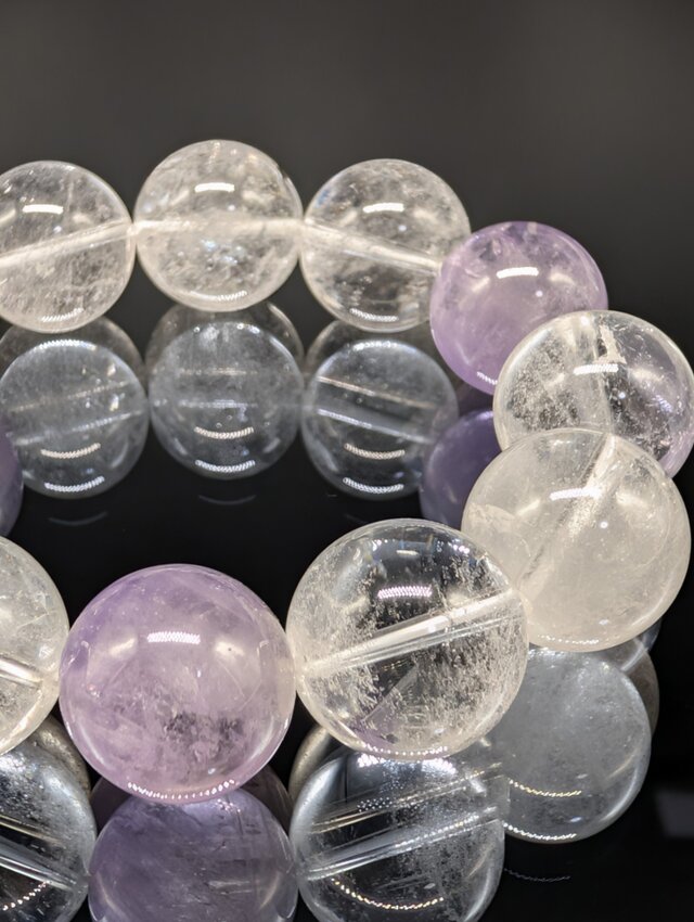 パワーストーン】ラベンダーアメジスト ヒマラヤ水晶(ガネーシュ