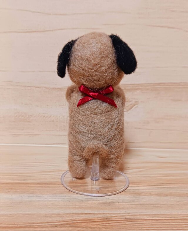 羊毛フェルトパグ 羊毛フェルト パグ ちゃんそれはニャンちゃんの餌だよ えっ！顔