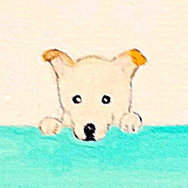 うちの子オーダー（受注制作）※木製ミニ額縁入り・犬・イラスト・ミニ