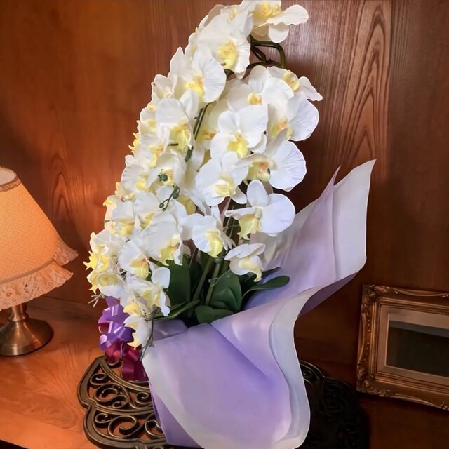 光触媒 人工観葉植物 ウォールグリーン フェイクグリーン 造花 胡蝶蘭