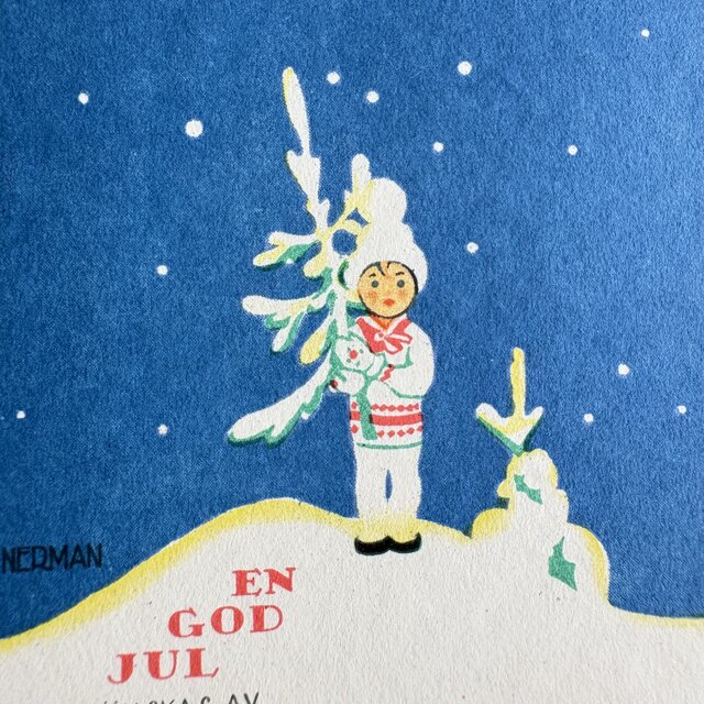 Einar Nerman ❀⁎༶エイナル・ネイマン 小さなヴィンテージポストカード