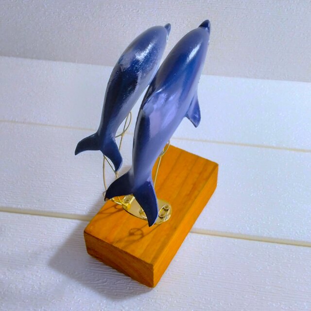木製のイルカ・蒼いイルカたち | iichi 日々の暮らしを心地よくする