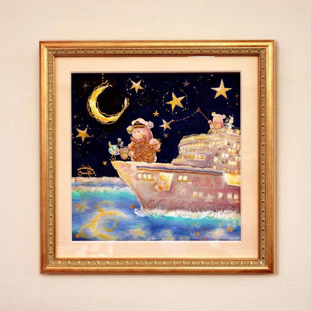 原画・月夜の気分はCaptain Confetti☆ （額装） | iichi 日々の暮らし