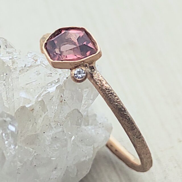 Pink Spinel＊K10 ring | iichi 日々の暮らしを心地よくする