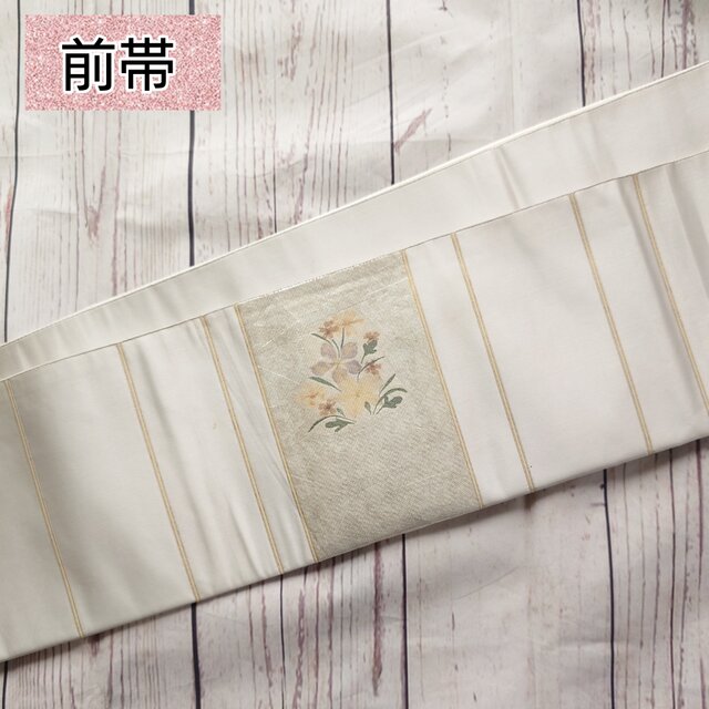 ob252 フック付き ワンタッチ二部式作り帯 二重太鼓結び 袋帯