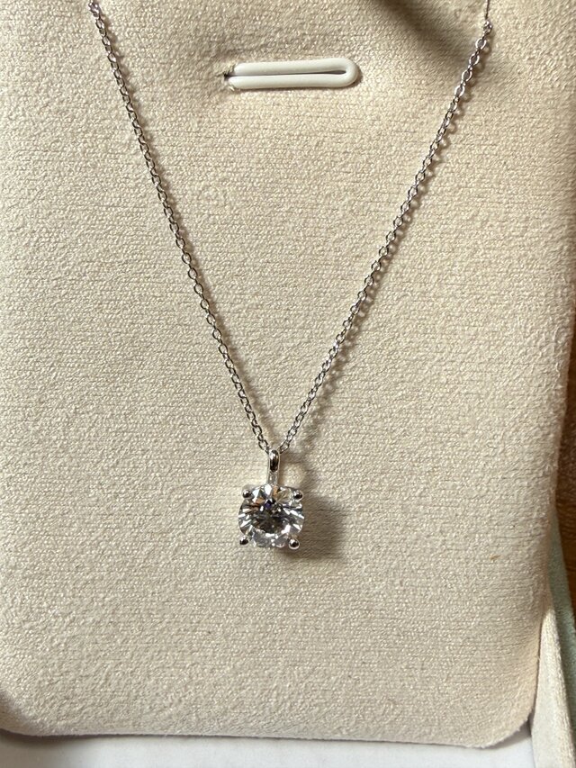 1ct ラボグロウンダイヤモンド 一粒ネックレス｜Pt950 プラチナ・F